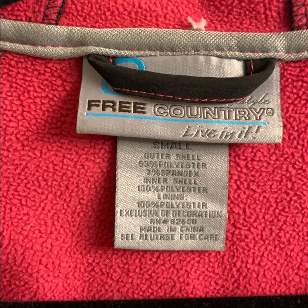Free Country Winter Ski Jacket Small Black Pink - Picture 7 of 7